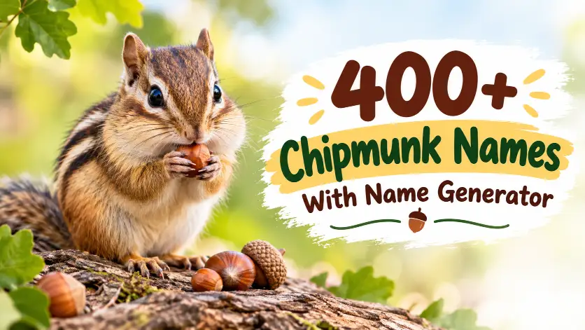 Chipmunk Names With Name Generator