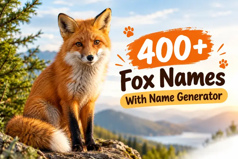 Fox names with name generator