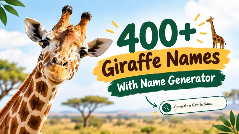 Giraffe names with name generator