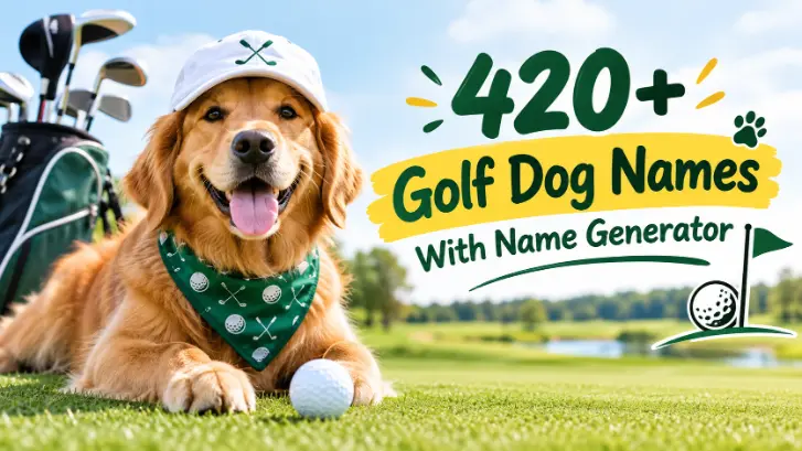 Golf Dog Names with name generator