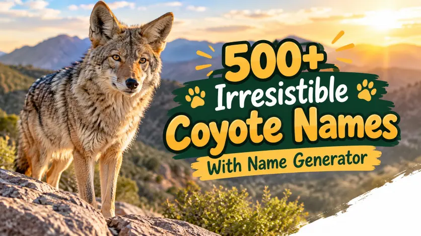 Irresistable coyote names with name generator
