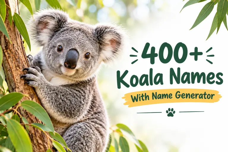 Koala names with name generator