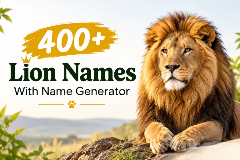 Lion names with name generator