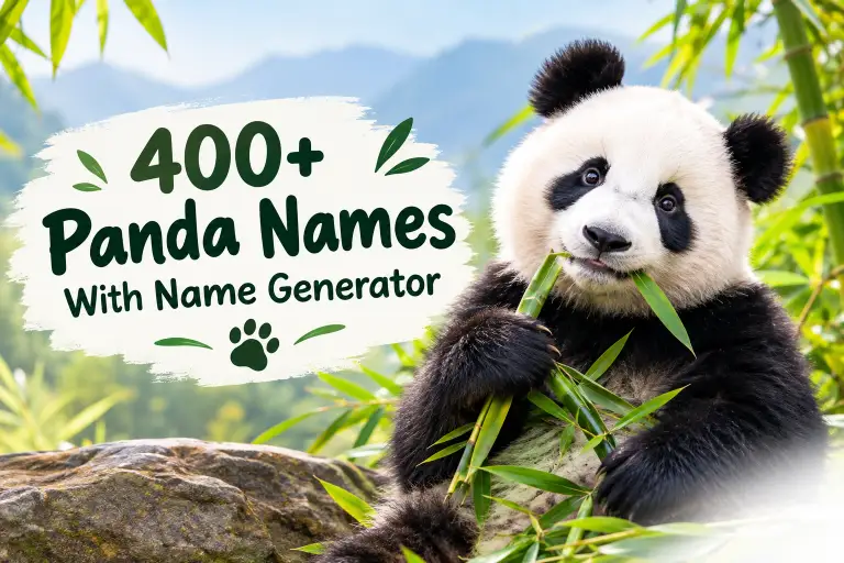Panda names with name generator
