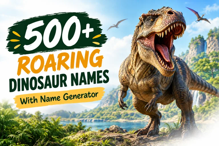 Roaring Dinosaur names with name generator