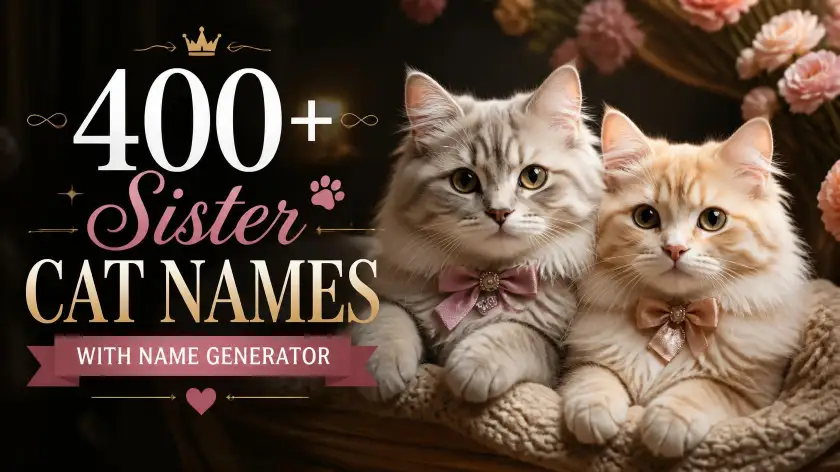Sister Cat Names With Name Generator