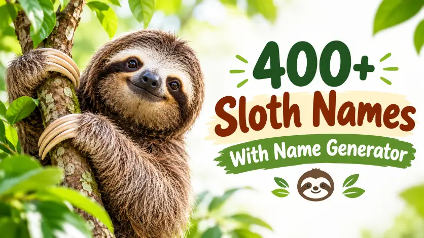 Sloth Names With Name Generator