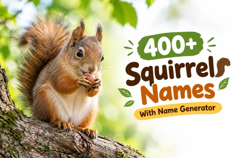 Squirrel Names with Name Generator