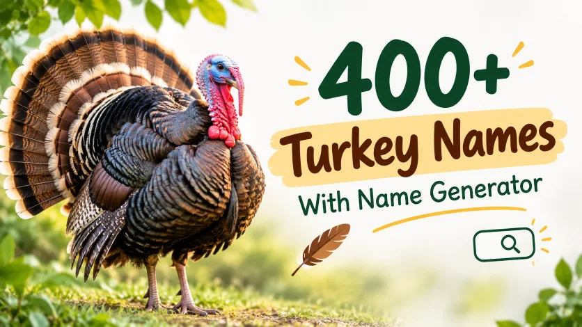 Turkey names with name generator