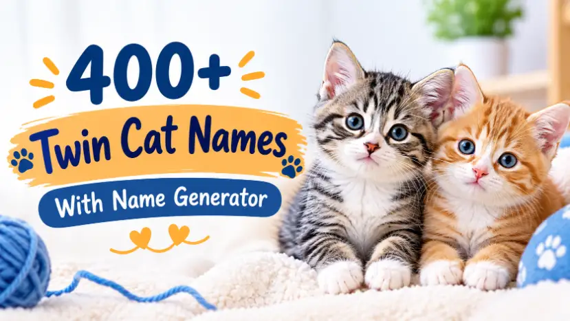Twin Cat Names With Name Generator