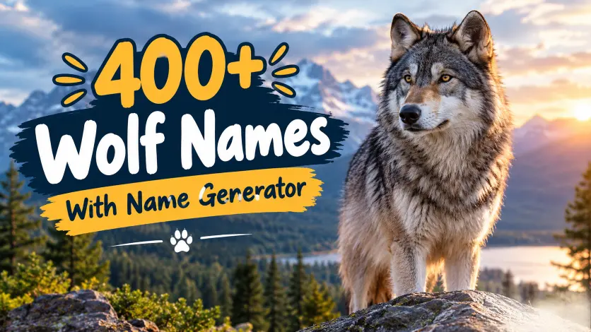 Wolf names with name generator