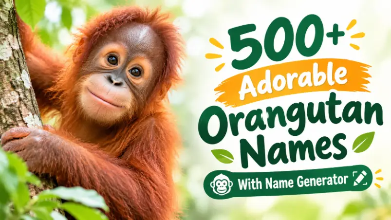 Adorable Orangutan Names With Name Generator