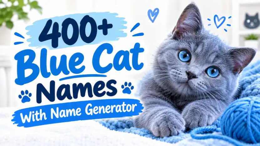 Blue Cat Names With Name Generator