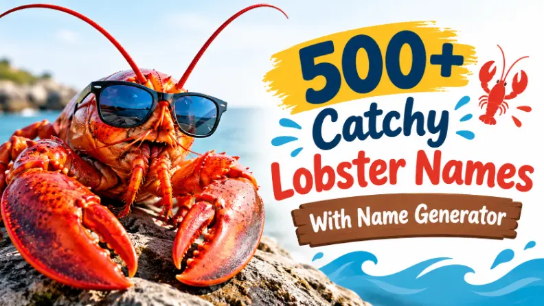 Catchy Lobster Names With Name Generator