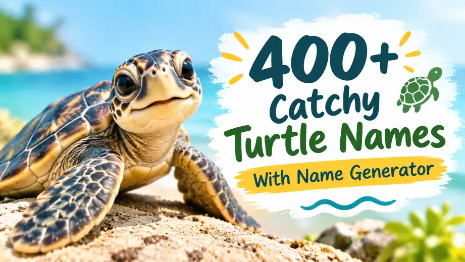 Catchy Turtle Names With Name Generator