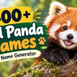 Red Panda Names With Name Generator
