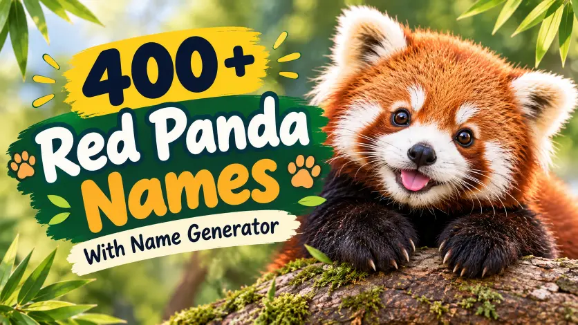 Red Panda Names With Name Generator
